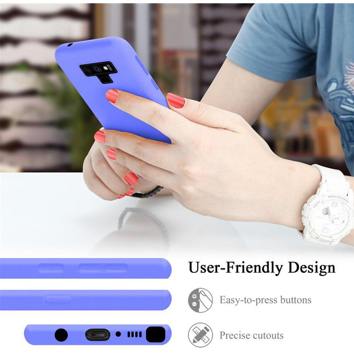 Thumbnail - Cadorabo TPU Liquid Silicone Case Cover (Samsung Galaxy Note 9), Smartphone Hülle, Violett