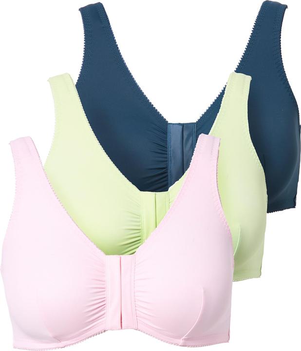 Produktbild Ulla Popken Bustiers, 3er-Pack, Vorderverschluss, Mikrofaser (3er Pack, 95 D)
