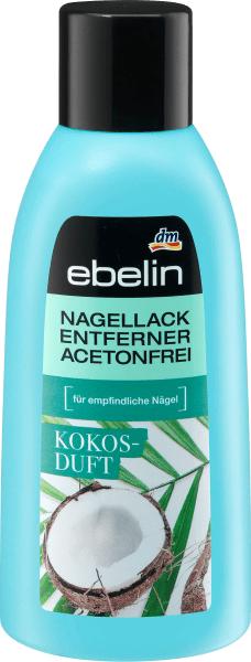 Produktbild dm ebelin Nagellackentferner Kokos Duft acetonfrei
