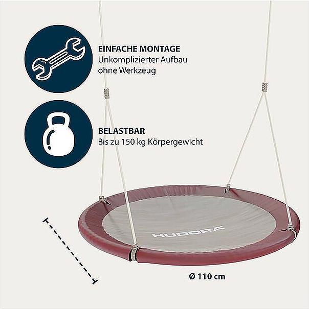 Actual product image Hudora Nest Swing Lounge 90cm, Amber