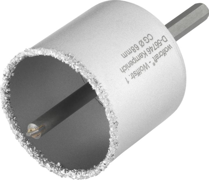 Actual product image wolfcraft wolfcraft 1 Bohrkrone HM m. Schaft u. Bohrer ø68mm (68 millimetres)