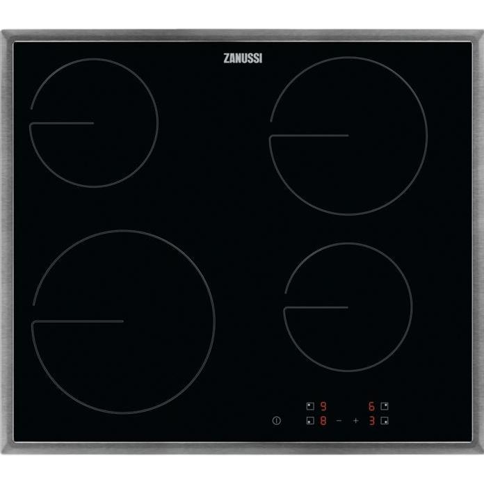 Zanussi ZHRN641X, Kochfeld, Schwarz