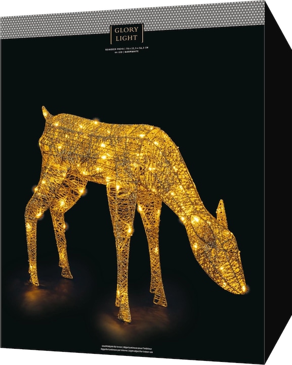 Actual product image STT Freya reindeer LED figure