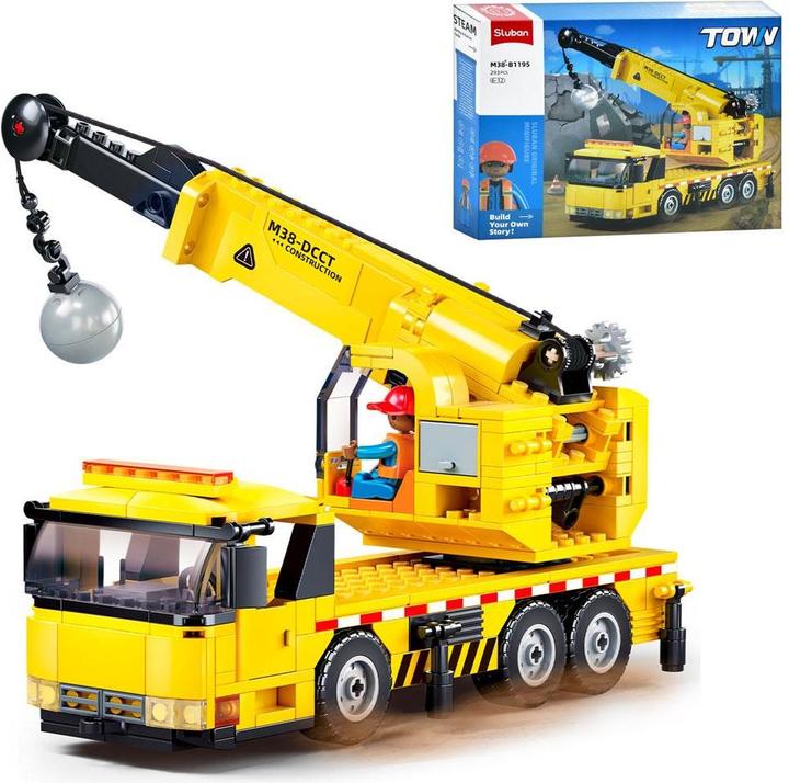 Produktbild Sluban SL96065 - Kranwagen mit Abrissbirne (293 Teile)