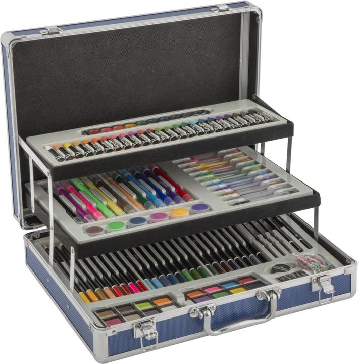 Produktbild Grafix Nassau - Art set 140 pcs in metal box, Dark blue (AR0969/GE)