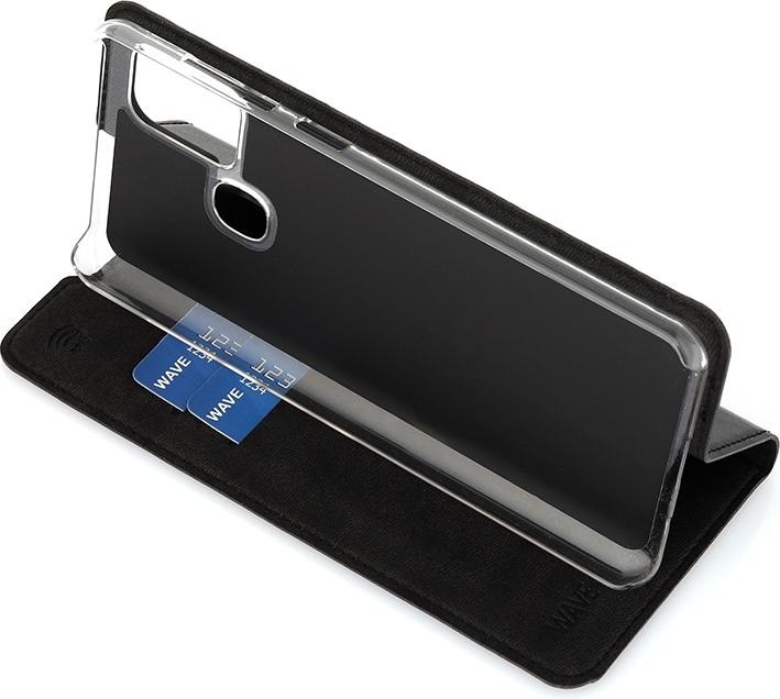 Produktbild Wave BookCase -suojakotelo, Samsung Galaxy A21s, musta (Samsung Galaxy A21s)