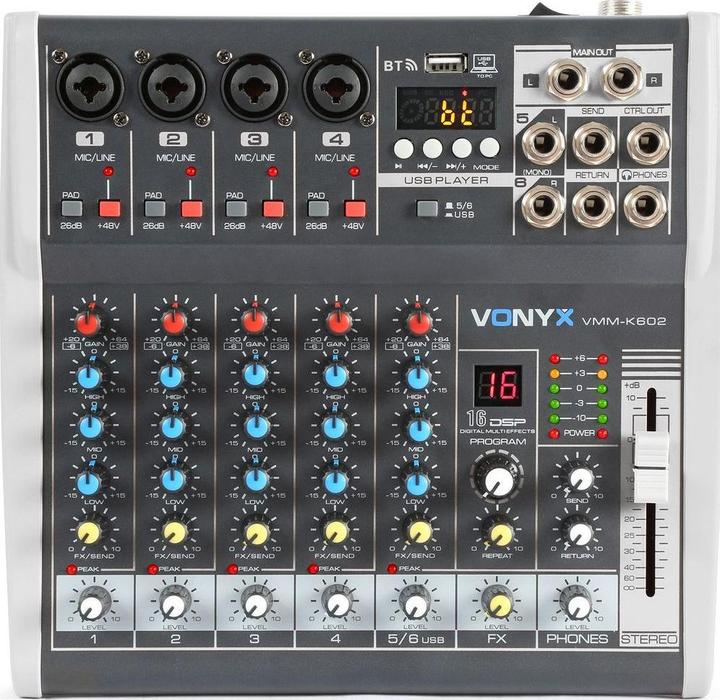 Immagine prodotto Vonyx Mixer VMM-K602 (Mixer da studio e live)