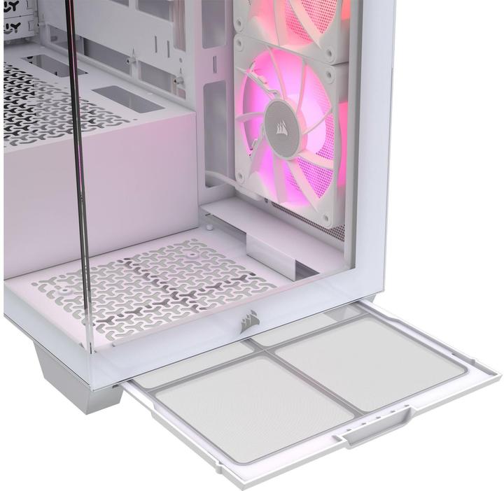 Actual product image Corsair Case iCUE 3500X RGB Midi TG white BTF+ZERO (E-ATX)