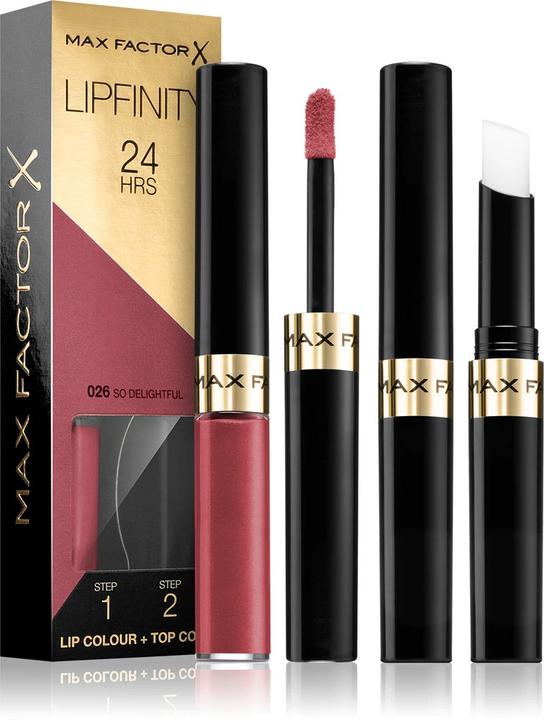 Actual product image Max Factor Lipfinity 24HRS (26 So Delightful)
