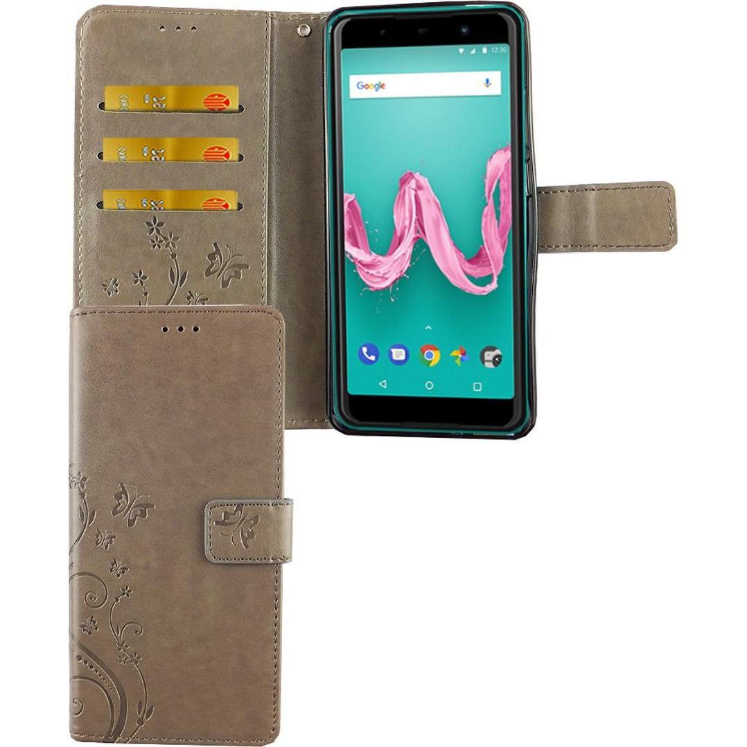 König Design Hülle Handy Schutz für Wiko Lenny 5 Case Cover Tasche Wallet Etui Handyhülle Neu (Wiko Lenny 5), Smartphone...