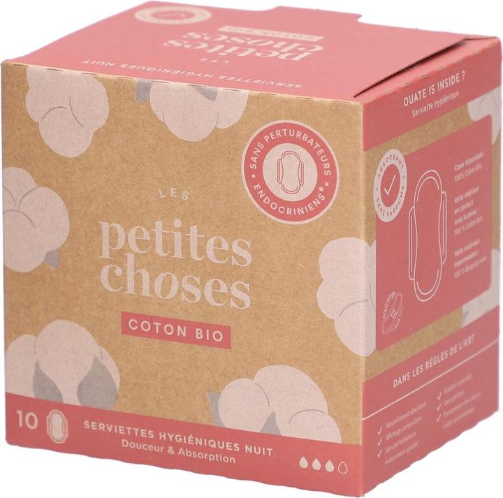 Produktbild Les Petites Choses Bio-Damenbinde Nacht (10x)
