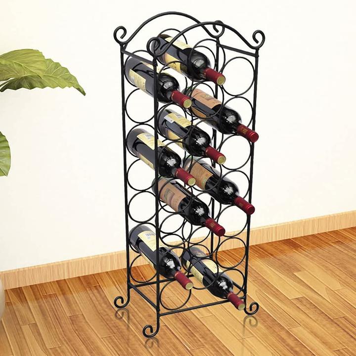 Actual product image vidaXL Weinregal (21 bottles, 34 x 20 x 88 cm)