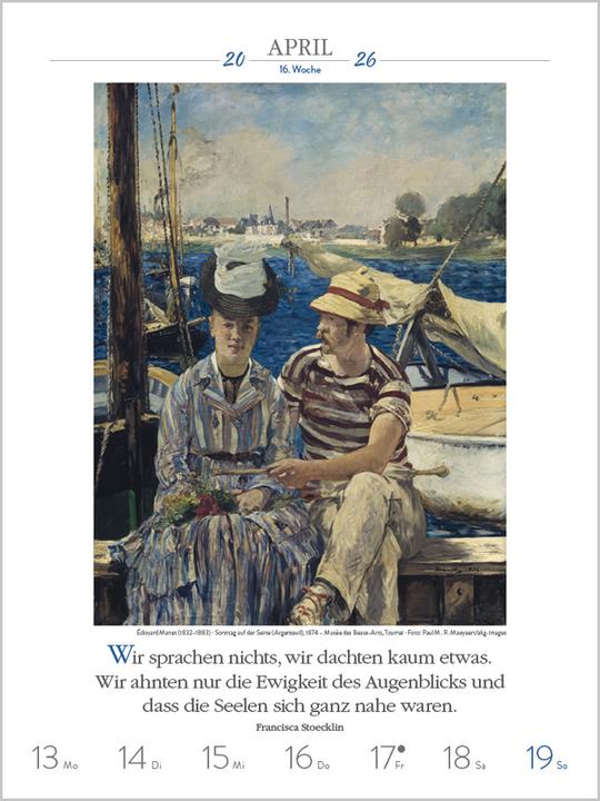 Produktbild Literaturkalender Kunst 2026 (32 x 24 cm)