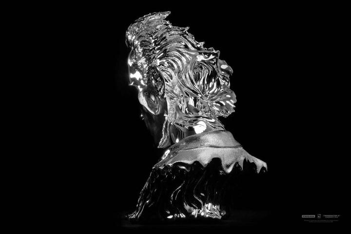 Produktbild Purearts TERMINATOR - T-1000 Liqu. Metal Mask - Statuette compatible '29x36x44cm'