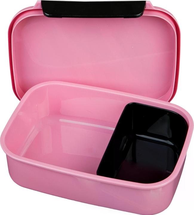 Actual product image Scooli Lunchbox Barbie Pink/Black, Material type: Plastic