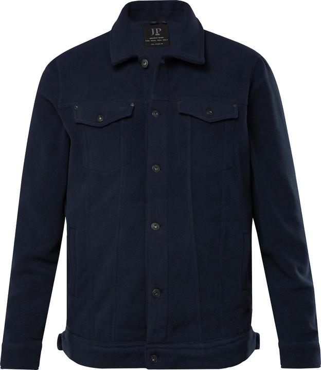 Actual product image JP1880 Fleece jacket, trucker style, button placket, breast pockets, up to 8 XL (XL)