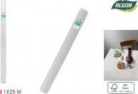Actual product image Algon white tablecloth roll with mandrel 1x25 (100 x 100 cm)
