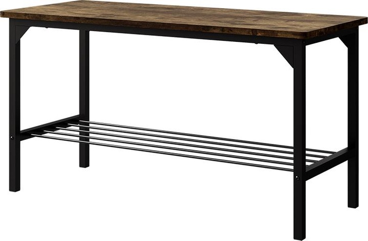 Produktbild Vicco Sitzbank Fyrk, Schwarz/Eiche rustikal, 85 x 36 cm (36 cm)