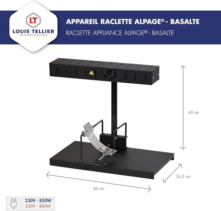 Produktbild Louis Tellier Raclettegerät Alpage - Basalte