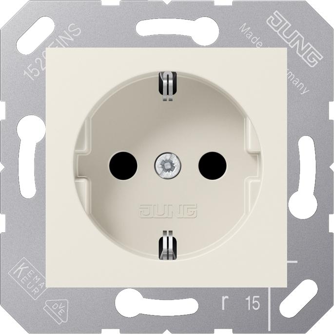 JUNG, Steckdose, Steckdose 1f ws glz UP m.BS IP20 ZP CD5120BFKI