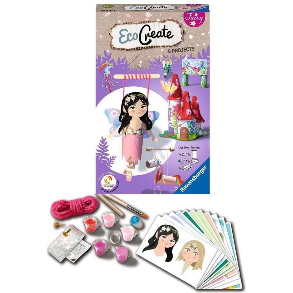 Thumbnail - Ravensburger EcoCreate 236720 - Sparkle with the Fairies - DIY Bastelset für Kinder ab 6 Jahr