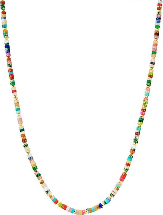 Image du produit Yokoamii Femme métal pierre naturelle or jaune 50,0 cm chaîne de base + 5,0 cm extension - 30134 (Alliage métallique, 50 - 55 cm)