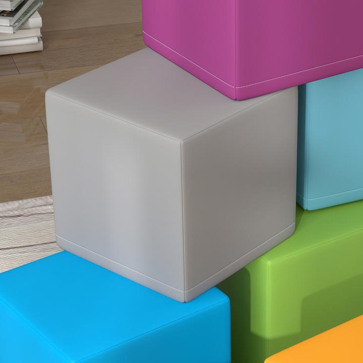 Image du produit Homcom Softbausteine Kunstleder, EPE Mehrfarbig