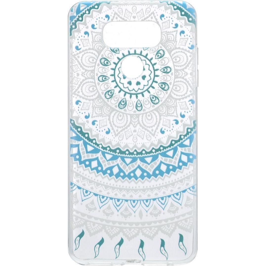 König Design LG G6 Hülle Case Handy Cover Schutz Tasche Schutzhülle Henna Bumper Etuis Blau (LG G6), Smartphone Hülle, B...