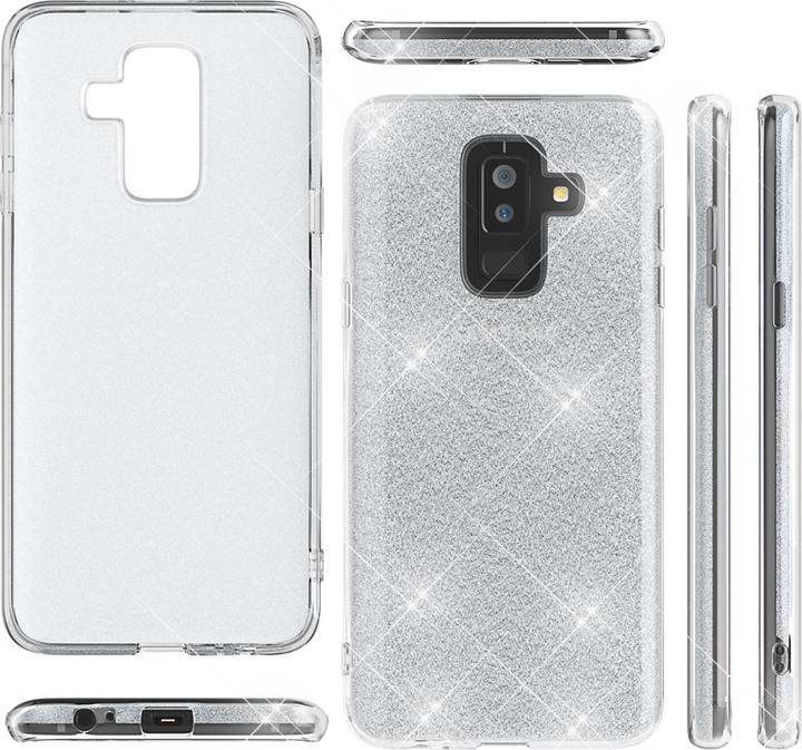 Immagine prodotto Nalia Custodia per cellulare Glitter (Samsung Galaxy A6+)