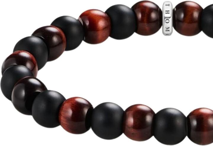 Produktbild Thomas Sabo Armband Obsidian und rotes Tigerauge (21 cm, Silber 925)