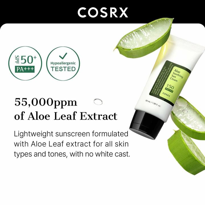 Produktbild Cosrx Aloe Soothing (Sonnencreme Gesicht, SPF 50, 50 ml)