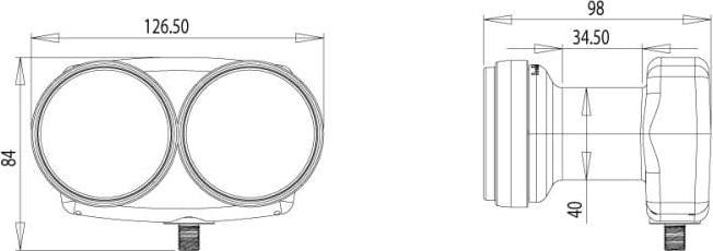 Produktbild inverto Single Monoblock 6 (Single LNB, 40mm)