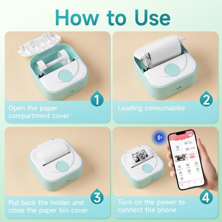 Immagine prodotto Phomemo Q02 GRN (203 dpi)