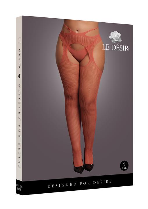 Produktbild Le Désir Suspender Pantyhose with Strappy Waist - Queen Size (3XL, 4XL, XL, XXL)