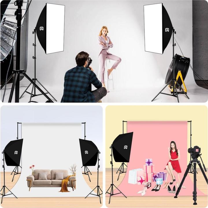 Image du produit Puluz Softbox lumière continue avec trépied (Boîte à lumière)