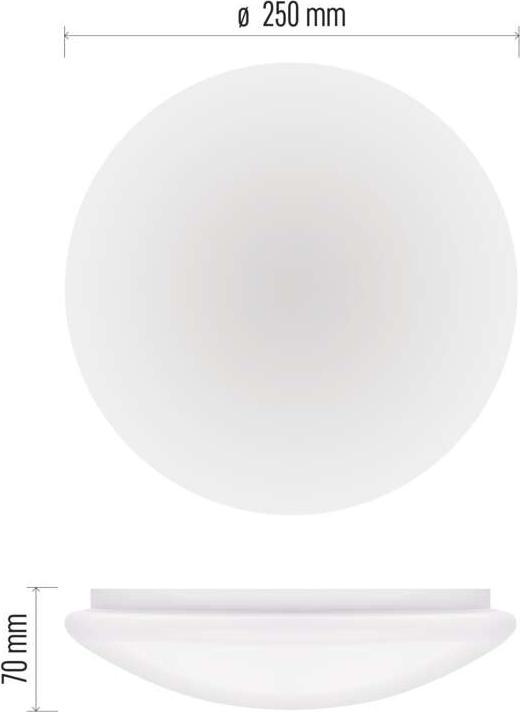 Produktbild Emos LED-Deckenleuchte TIVI, A CLASS, rund weiss 5,2W, IP44, Warmweiss (790 lm)