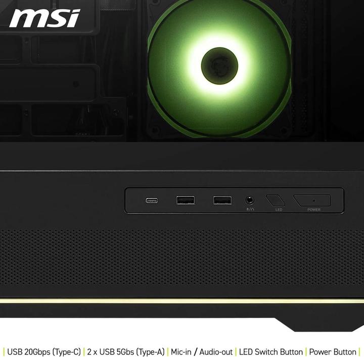 Actual product image MSI GEH Midi MAG PANO 110R PZ (ATX, mATX, Mini-ITX)