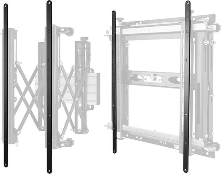 Actual product image b-tech BT7564 - Mounting component (2 x interface adapter arm) for flat panel (Wall)