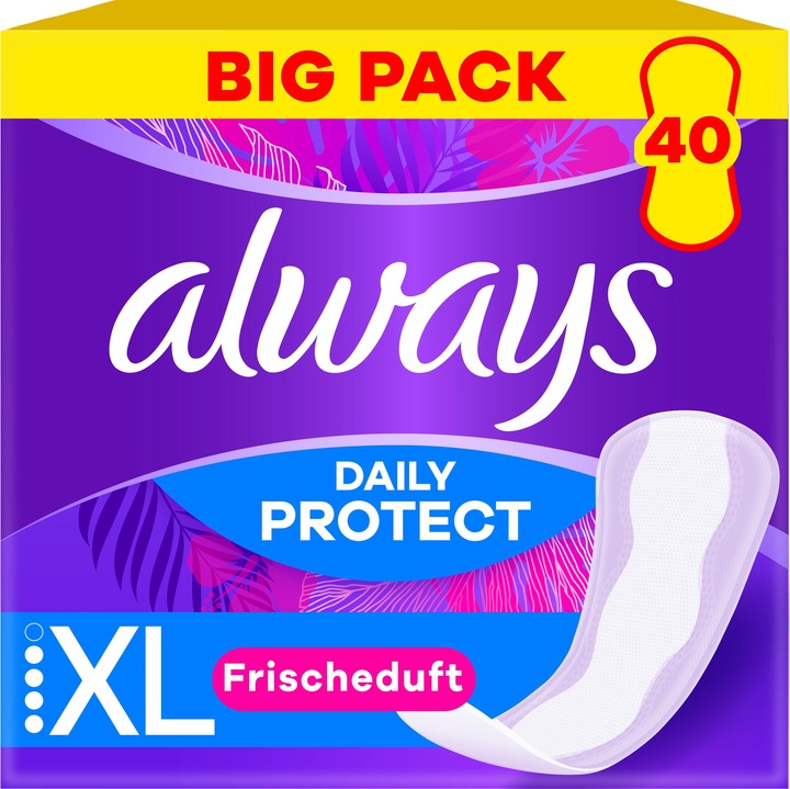 Productafbeelding Always Daily Protect Extra Lang (40 x, Inlegkruisjes)