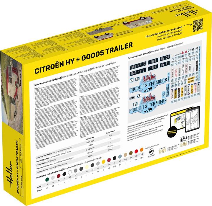 Actual product image Heller STARTER KIT Citroen HY + Goods Trailer