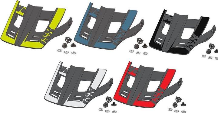 Actual product image iXS Visor + pins Xact EVO black SM-LXL
