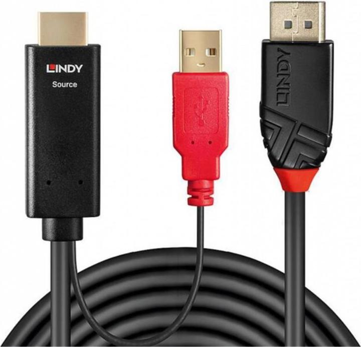 Image du produit Lindy HDMI à (1 m, DisplayPort, 1.2)