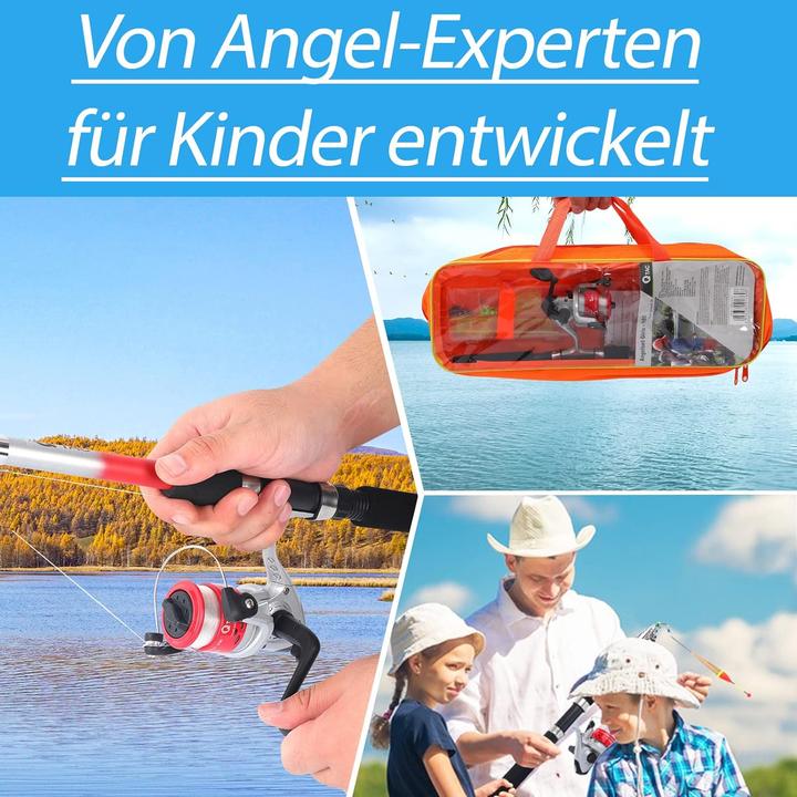 Produktbild Q-Tac Angel-Set für Kinder (Angelset, Teleskoprute, 165 cm)