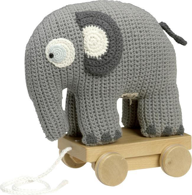 Actual product image Sebra Crochet pull-along animal Fanto