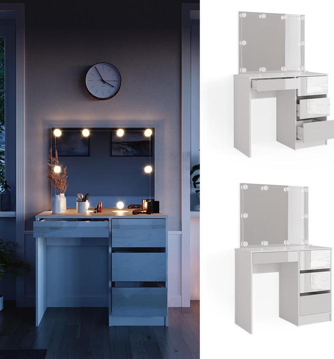 Actual product image Vicco Sherry with lighting (90 x 40 x 75 cm)