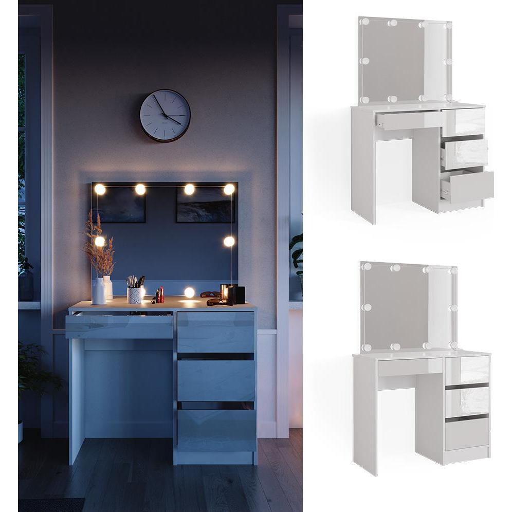 Thumbnail - Vicco, Schminktisch, Sherry mit Beleuchtung (90 x 40 x 75 cm)