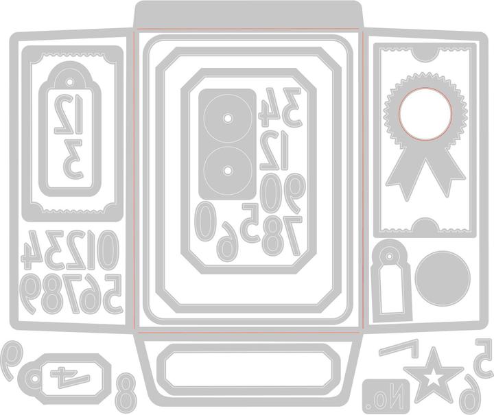 Actual product image Sizzix Thinlits Cutting Stencil "Collector by Tim Holtz