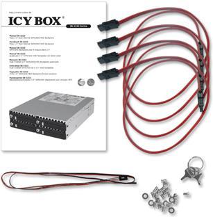 Produktbild Icy Box IB-2222SSK 4-Bay 2.5" Backplane, Hot-SWAP, schwarz