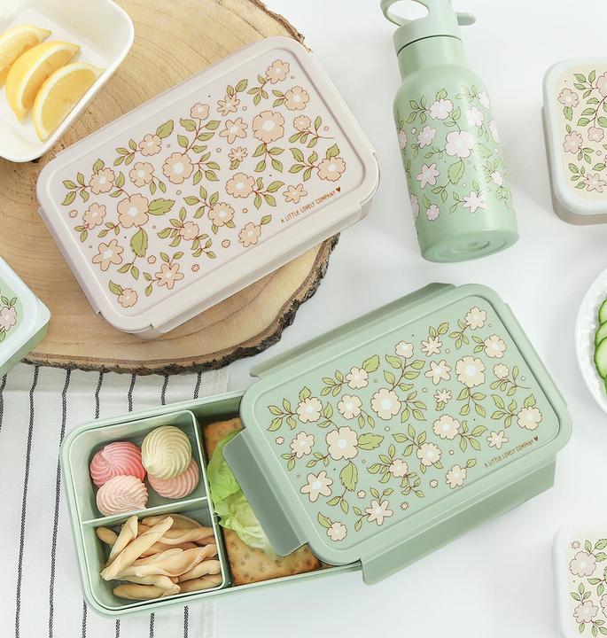 Actual product image A Little Lovely Company Bento lunchbox flowers