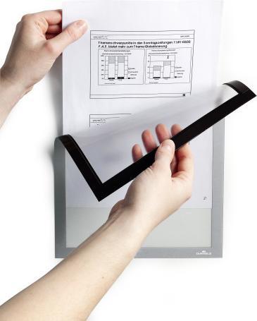 Productafbeelding Durable 498823 - A4 - Zilver - Mat - Staand / Liggend - 236 mm - 323 mm